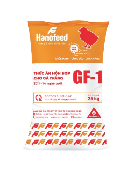 Thức ăn hỗn hợp cho gà trắng từ 1 - 14 ngày tuổi