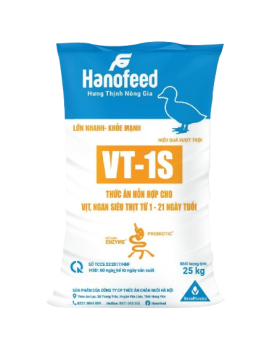 Thức ăn hỗn hợp cho vịt, ngan siêu thịt từ 1 - 21 ngày tuổi