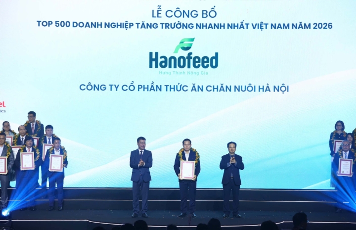 HANOPHAVICO (HANOFEED) VINH DỰ ĐƯỢC VINH DANH TẠI FAST500 2026